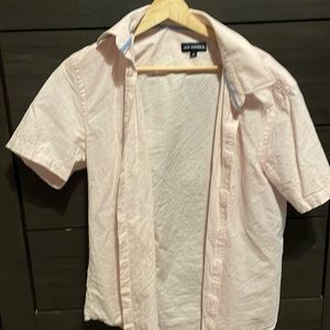 Pink Button Up T Shirt